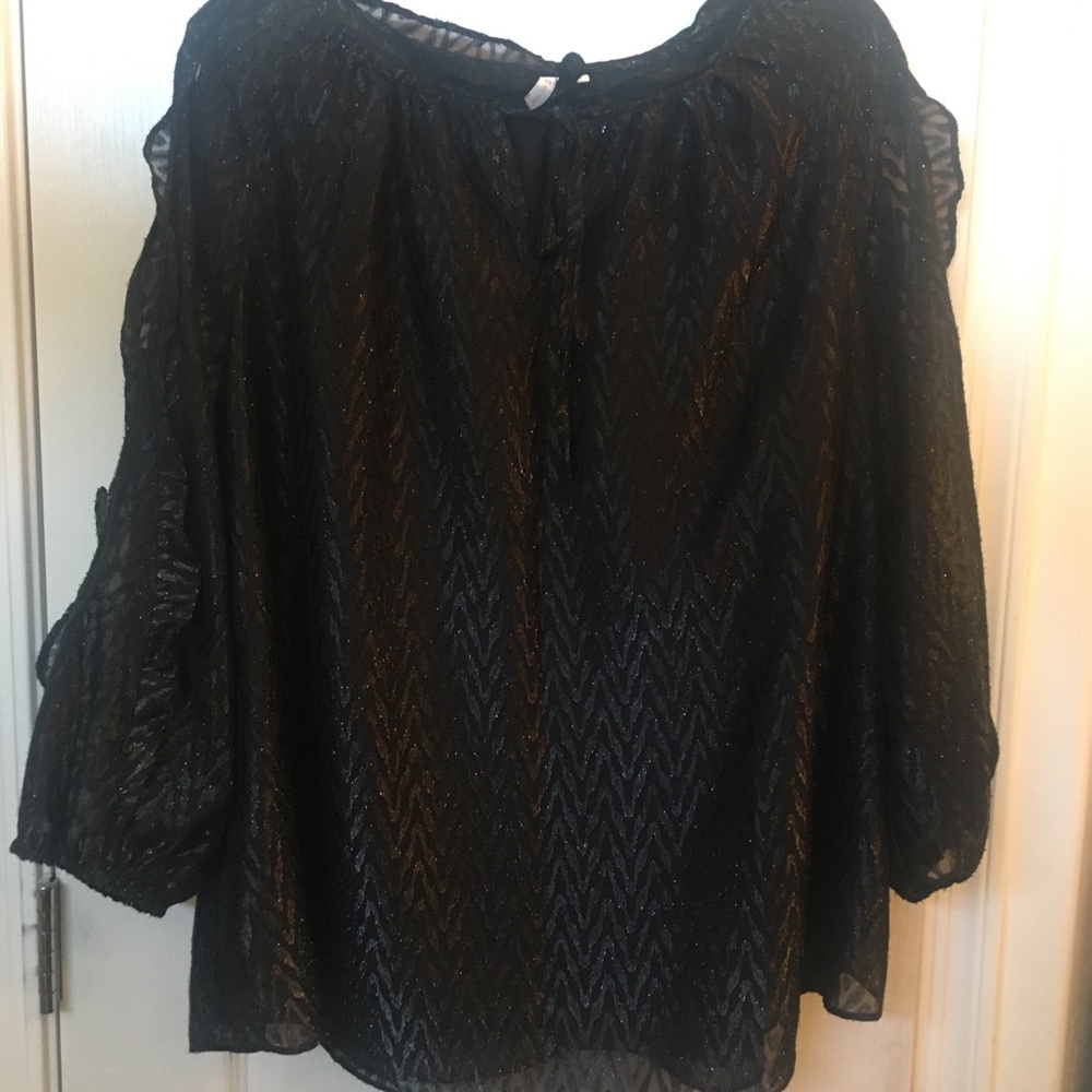Beautiful sparkly blouse.